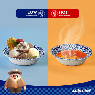 JOLLY CHEF 150 Count Paper Bowls 10 oz for Lunch