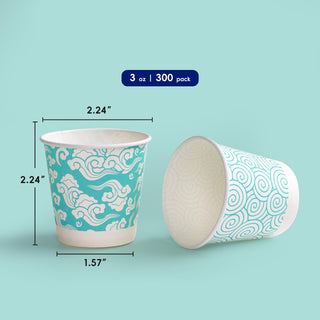 3oz Blue Cloud Pattern Paper Dessert Cups - Party & Picnic - Jolly Chef - JOLLYCHEF