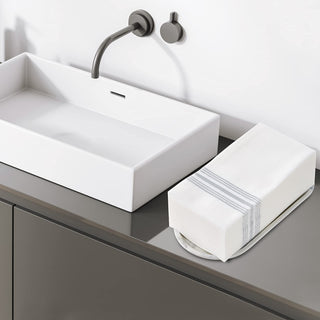 1 - Ply Blue Striped Pattern Disposable Hand Towels - Guestrooms & Restaurants – Vplus - JOLLYCHEF