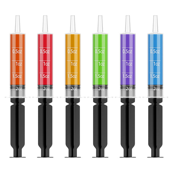 2 oz Bulk Shot Syringes | Plastic Dispensers for Jelly, Beverages | Food Approved | Restaurant Supply