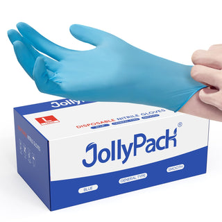 Blue Latex - Free Nitrile Gloves - Kitchen & Cleaning - JollyPack - JOLLYCHEF