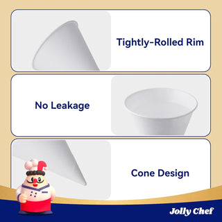 Bulk 4oz White Paper Snow Cone Cups | BPA Free | Restaurant Supply, Supermarket Supply