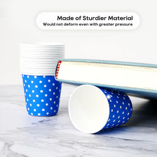 3oz Blue Polka Dot Pattern Versatile Small Paper Cups - Events & Party - Jolly Party - JOLLYCHEF
