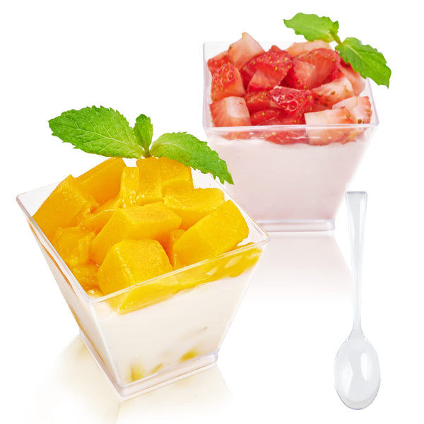 2oz/3oz Bulk Dessert Cups | Plastic Parfait Cups for Mousses, Puddings | Safe Material | Restaurant Supply