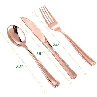Rose Gold Plastic Knives, Forks & Spoons - Catering & Wedding - FOCUSLINE - JOLLYCHEF