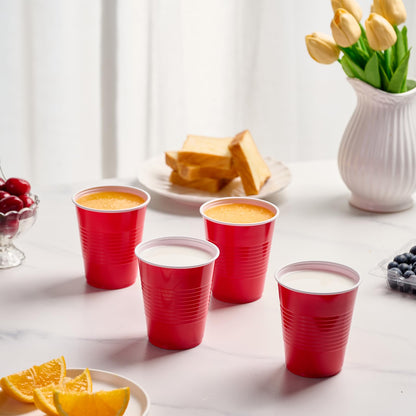 「Jolly Choice」Red Party Disposable Plastic Cups