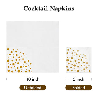 3 - Ply Solid Gold Cocktail Napkins – Weddings & Parties – Vplus - JOLLYCHEF