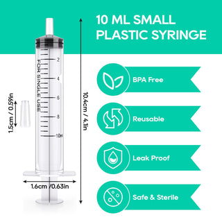 10ml/ 20ml Measuring Plastic Shot Syringes with Tip Cap - Feeding Pets & Scientific Labs - Jolly Party - JOLLYCHEF