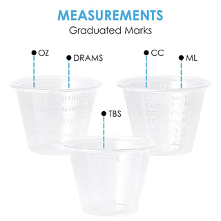 1oz Clear Plastic Shot Glasses - Cooking & Evens - Lilymicky - JOLLYCHEF