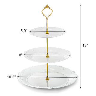 3-Tier Cake Stand - Suitable for Wedding Tea Party Decoration