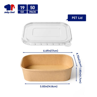 Brown Microwavable Round Kraft Paper Soup Containers with Clear Lids - Hot Soup & Storing Food - JOLLY CHEF - JOLLYCHEF