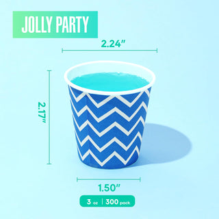 5oz Multicolor Polka Dot Pattern Versatile Small Paper Cups - Mouthwash & Party - Jolly Party - JOLLYCHEF