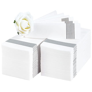 1 - Ply Sliver Striped Pattern Paper Napkins - Guestrooms & Bathroom - LITOPAK - JOLLYCHEF