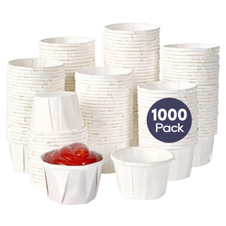 0.75oz/ 1oz Paper Dessert Cups - Sample Cups & Food Dessert Services - LITOPAK - JOLLYCHEF