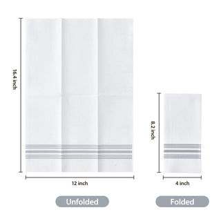 1 - Ply Blue Striped Pattern Disposable Hand Towels - Guestrooms & Restaurants – Vplus - JOLLYCHEF