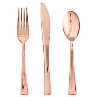 Rose Gold Plastic Knives, Forks & Spoons - Catering & Wedding - FOCUSLINE - JOLLYCHEF
