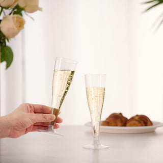 Flûtes à champagne en vrac de 130 ml | Vaisselle en plastique pour mimosas, vin mousseux | Qualité alimentaire | Fourniture de restaurant