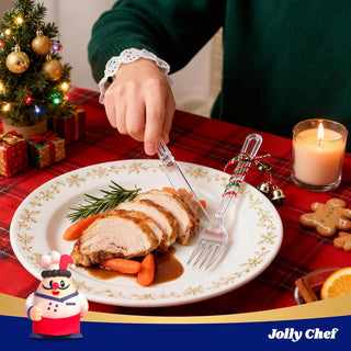 JOLLY CHEF 320 Count Clear Plastic Forks,Heavy Duty Disposable Forks Plastic Utensils Perfect for Home, School, Party, Restaurant or Daily use - JOLLYCHEF