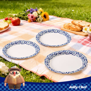 JOLLY CHEF 200 - Pack 8.5" Paper Plates: Leak & Cut Resistant for Any Gathering - JOLLYCHEF