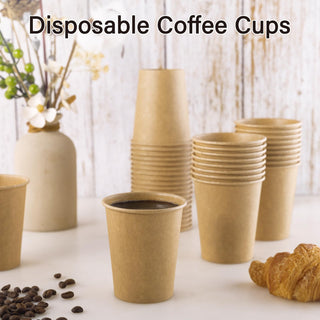 Multiple Size High End Brown Paper Coffee Cups - Diy Design & Office - LITOPAK - JOLLYCHEF
