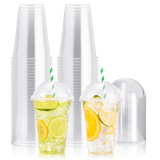12oz/16 oz Clear Parfait Cups with Dome Lids - Smoothies & Parties - Jolly Party - JOLLYCHEF