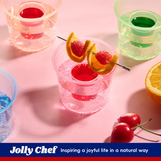 4.5oz Color Highly Durable Plastic Jager Bomb Cups - Vegas Bomb Drink & Party - Jolly Chef - JOLLYCHEF