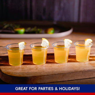 1oz / 2oz / 9oz Clear Plastic Dessert Cups - Jelly Shots & Tasting - Jolly Chef - JOLLYCHEF