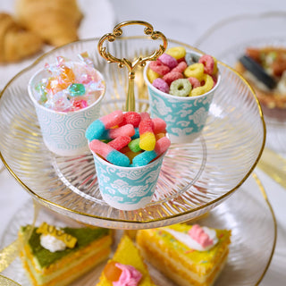 3oz Blue Cloud Pattern Paper Dessert Cups - Party & Picnic - Jolly Chef - JOLLYCHEF