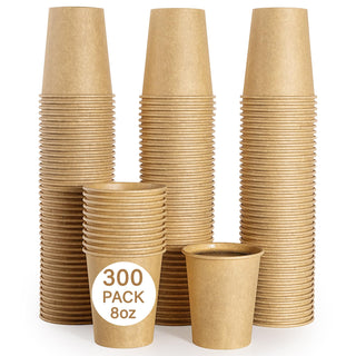 Multiple Size High End Brown Paper Coffee Cups - Diy Design & Office - LITOPAK - JOLLYCHEF