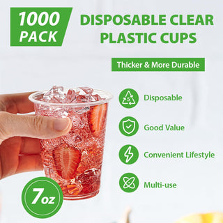 3oz/ 5oz Clear Straight Dessert Plastic Cups - Party & Pudding - Lilymicky - JOLLYCHEF