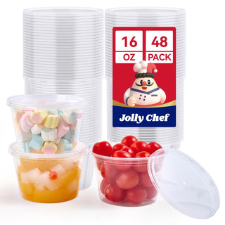Plastic Round Meal Prep Containers with Lids - Meal Prep & Food Storage - Jolly Chef - JOLLYCHEF