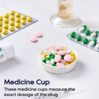 1oz White Round Medicine Cups - Pill Cups & Tasting Cups - LITOPAK - JOLLYCHEF