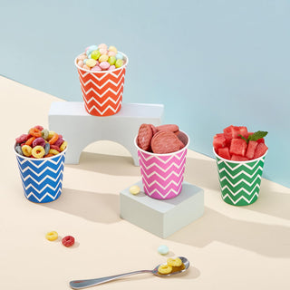 5oz Multicolor Polka Dot Pattern Versatile Small Paper Cups - Mouthwash & Party - Jolly Party - JOLLYCHEF