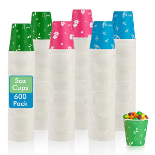 5oz 3 Color Paper Dessert Cups - Party & Picnic - LITOPAK - JOLLYCHEF
