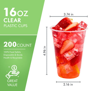 12oz/ 16oz Cozy Design Clear Plastic Beer Cups - Party & Game - FOCUSLINE - JOLLYCHEF