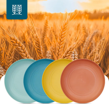 「Jolly Choice」4 Colors Wheat Straw Plates