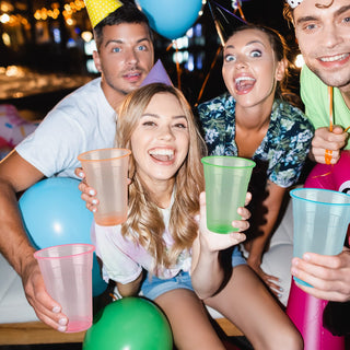 12oz/ 16oz Neon Colors Blacklight PP Plastic Cups - Parties & Blacklight Events - Lilymicky - JOLLYCHEF