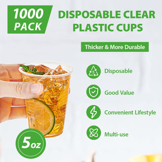 3oz/ 5oz Clear Straight Dessert Plastic Cups - Party & Pudding - Lilymicky - JOLLYCHEF