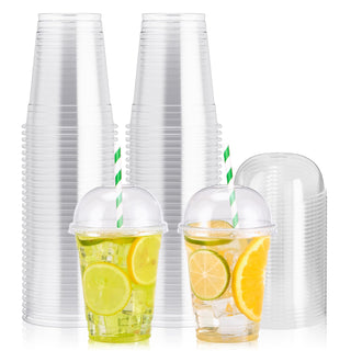 12oz/16 oz Clear Parfait Cups with Dome Lids - Smoothies & Parties - Jolly Party - JOLLYCHEF
