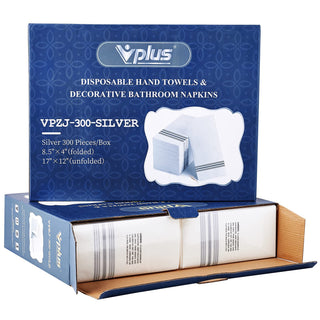 1 - Ply Blue Striped Pattern Disposable Hand Towels - Guestrooms & Restaurants – Vplus - JOLLYCHEF