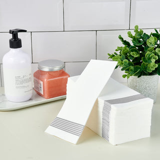 1 - Ply Sliver Striped Pattern Paper Napkins - Guestrooms & Bathroom - LITOPAK - JOLLYCHEF