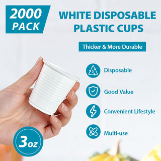 Multiple Sizes White Plastic Dessert Cups - Party & Dessert Shops - Lilymicky - JOLLYCHEF
