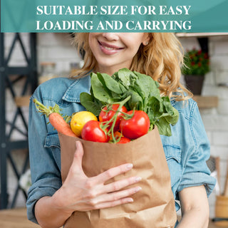 8lb/ 57lb Kraft Paper Paper Lunch Bags - Lunches & Grocery Shopping - MUCHII - JOLLYCHEF