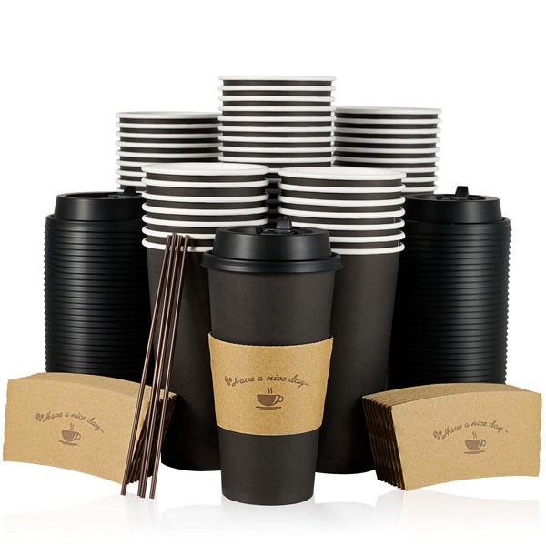 Gobelets à café en vrac | Gobelets en papier à emporter pour café, thé, chocolat chaud | Qualité alimentaire | Fournitures pour restaurant