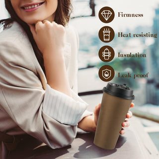 Multiple Size Brown Paper Coffee Cups Sets - Office & Party - LITOPAK - JOLLYCHEF