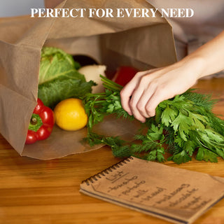 8lb/ 57lb Kraft Paper Paper Lunch Bags - Lunches & Grocery Shopping - MUCHII - JOLLYCHEF