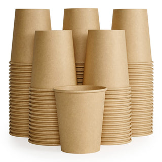 Multiple Size High End Brown Paper Coffee Cups - Diy Design & Office - LITOPAK - JOLLYCHEF