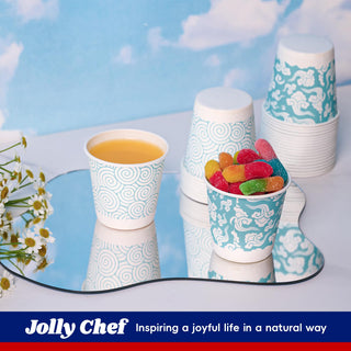3oz Blue Cloud Pattern Paper Dessert Cups - Party & Picnic - Jolly Chef - JOLLYCHEF