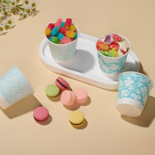 3oz Blue Cloud Pattern Paper Dessert Cups - Party & Picnic - Jolly Chef - JOLLYCHEF