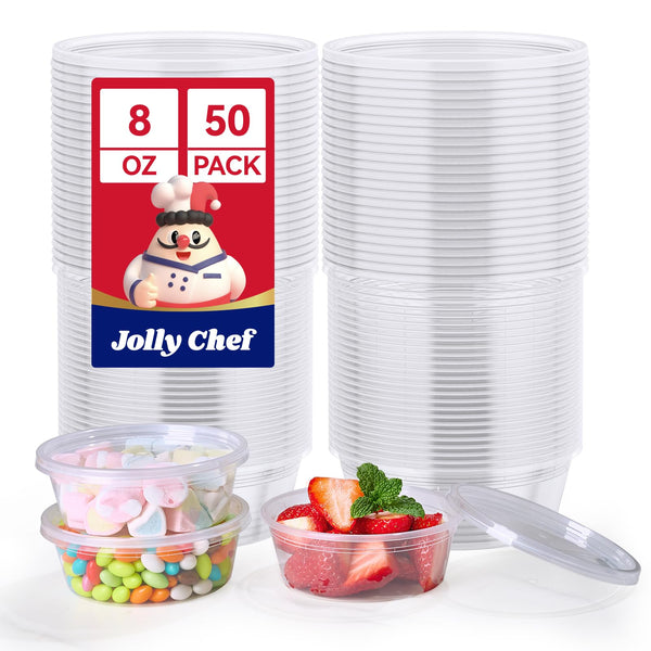 Bulk Food Containers with Lids | Plastic Bowls for Soups, Salads | BPA-Free | Restaurant Supply